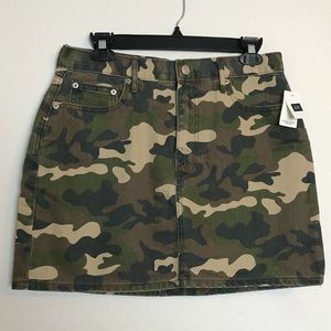 GAP Camo Denim Skirt